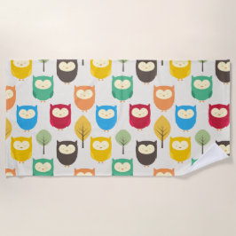 Toalla De Playa Lechuzas