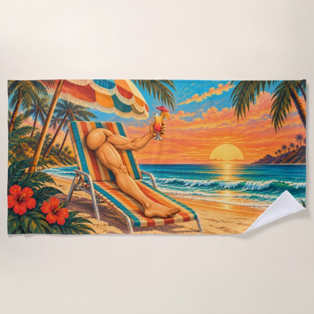 Toalla de playa Leg-Shoulders (Anverso)