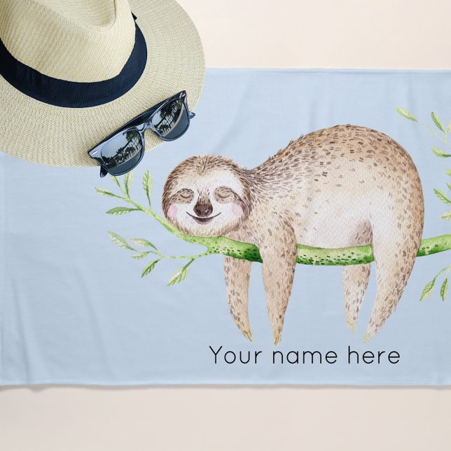 Toalla De Playa Lema feliz personalizada (Subido por el creador)