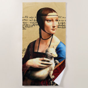 Toalla De Playa Leonardo da Vinci Lady con Ermine