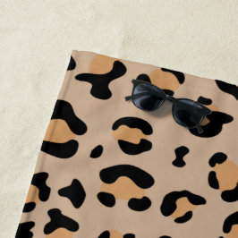Toalla De Playa Leopardo Print, Leopard Spots, Brown Leopard