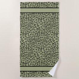 Toalla De Playa Leopardo sage