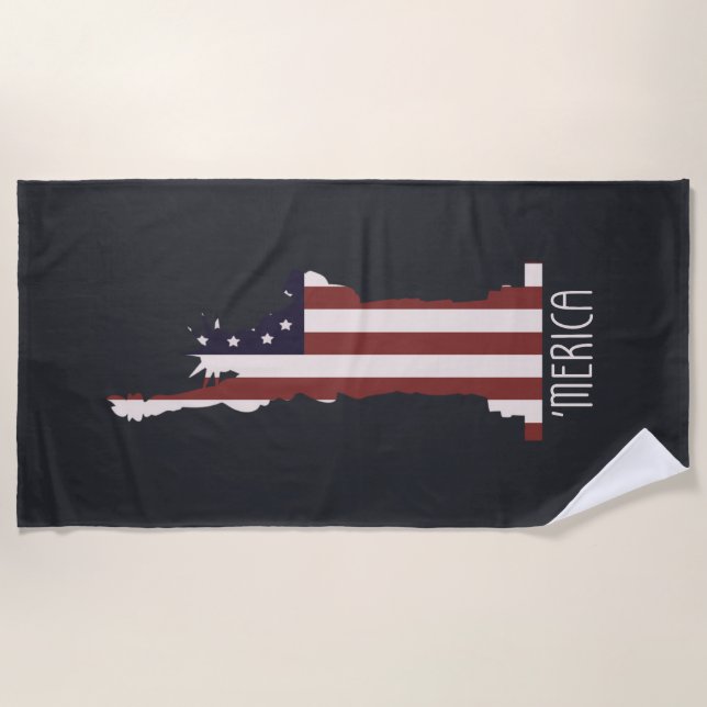 Toalla De Playa Libertad Americana (Anverso)