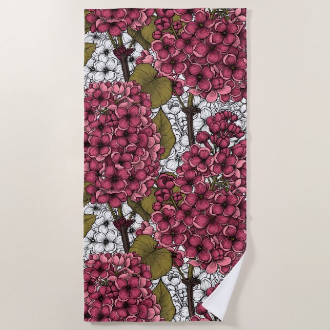 Toalla De Playa Lilac (Anverso)