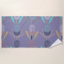 Toalla De Playa Lilac Banksia