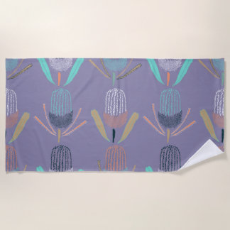 Toalla De Playa Lilac Banksia