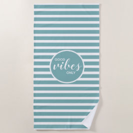 Toalla De Playa Lindo Vibraciones Positivas Sólo Rayas Modernas Ve