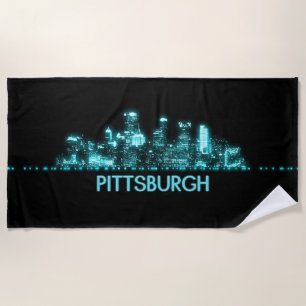 Toalla De Playa Línea aérea de Pittsburgh