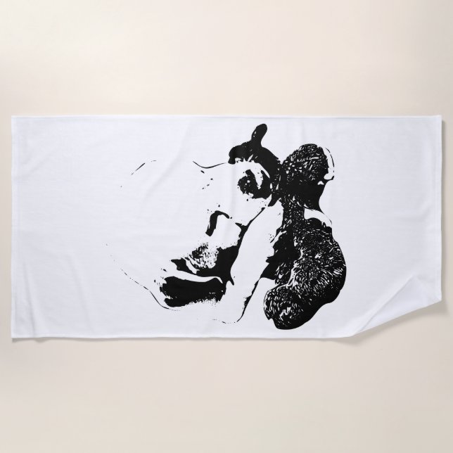 Toalla De Playa Línea costera de la suavidad (Anverso)