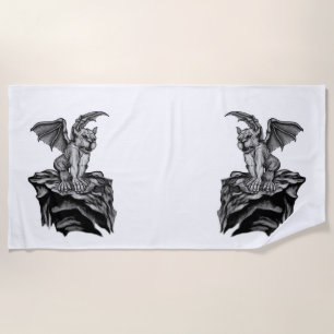 Toalla De Playa Little Golem Gargoyle