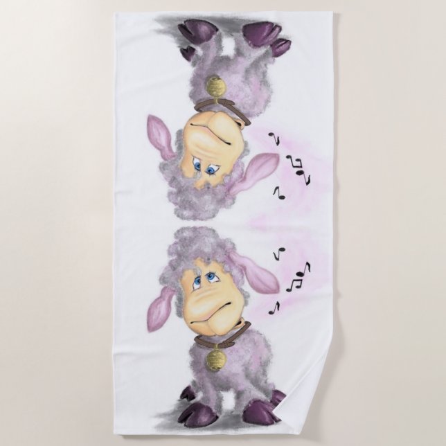 Toalla de playa Little Lamb (Anverso)