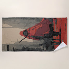 Toalla De Playa Little Red Riding Hood and the Wolf – Dark Fantasy
