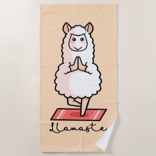 Toalla De Playa Llama de la yoga - Llamaste