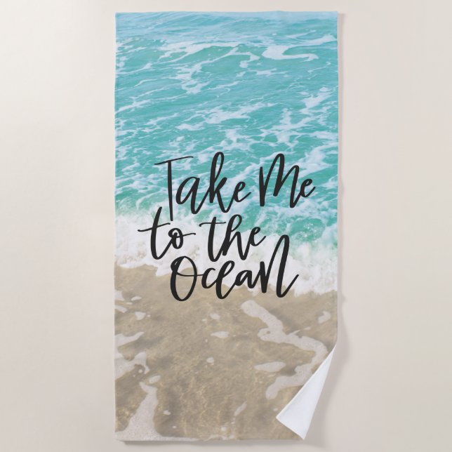 Toalla De Playa Llévame Al Océano (Anverso)