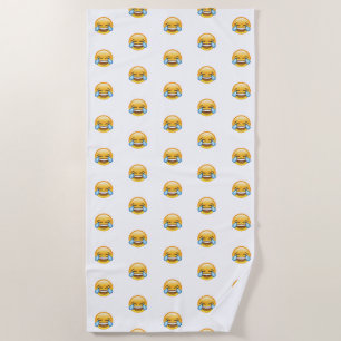 Toalla De Playa Llorando lágrimas de emoji de alegría