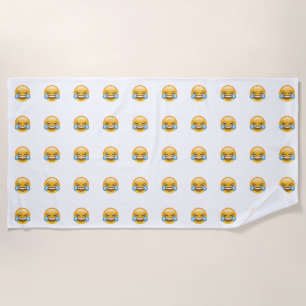 Toalla De Playa Llorando lágrimas de emoji de alegría