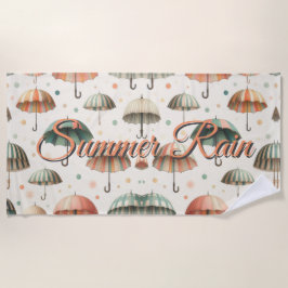 Toalla De Playa Lluvia de verano