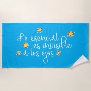 Toalla De Playa Lo Esencial es invisible a los ojos