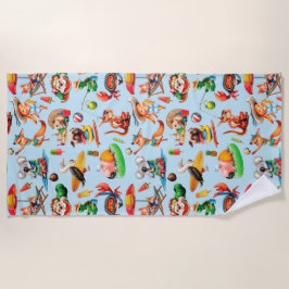 Toalla De Playa Loco por el verano