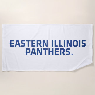 Toalla De Playa Logo de Eastern Illinois Panthers