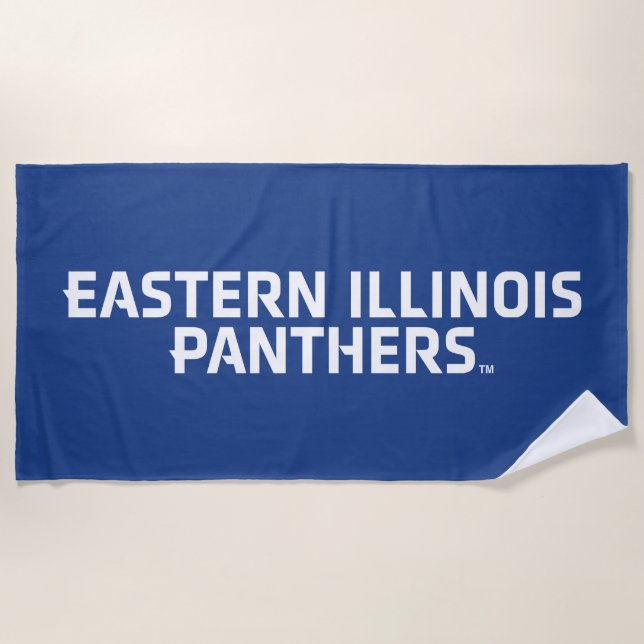 Toalla De Playa Logo de Eastern Illinois Panthers (Anverso)