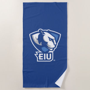 Toalla De Playa Logo de Panthers University del Este de Illinois