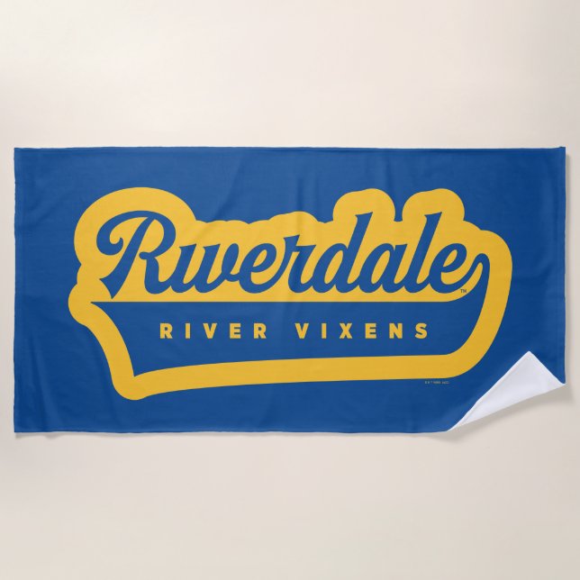 Toalla De Playa Logo de Riverdale River Vixens (Anverso)