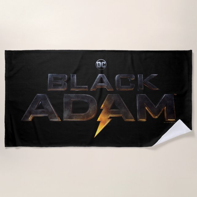Toalla De Playa Logo del Black Adam (Anverso)