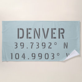 Toalla De Playa Longitud de Denver Latitude