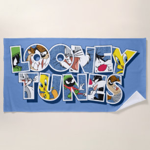 Toalla De Playa LOONEY TUNES™ Characters in Lettering