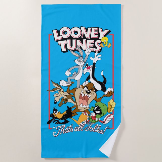 TOALLA DE PLAYA LOONEY TUNES™ "ESO ES TODO GRUPO!™" (Anverso)
