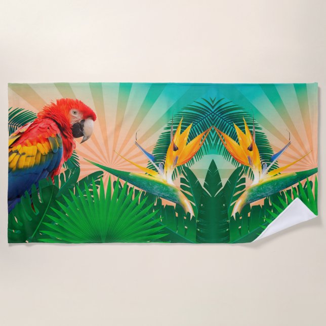 Toalla De Playa Loro (Anverso)