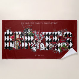 Toalla De Playa Los bonistas vintage a Alicia en el Collage de las