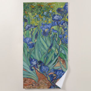 Toalla De Playa Los iris de Van Gogh