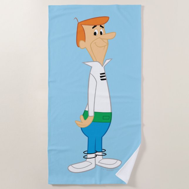 Toalla De Playa Los Jetsons | Conoce a George Jetson (Anverso)
