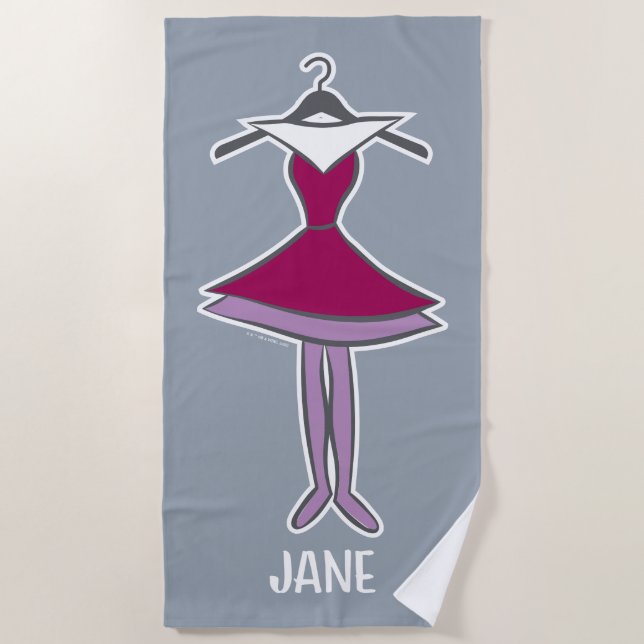 Toalla De Playa Los Jetsons | Vestido de Jane (Anverso)