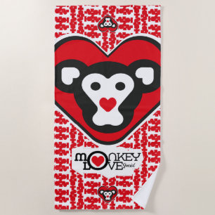 Toalla De Playa LOVE MONKEY LOVE SPECIAL by Masanser