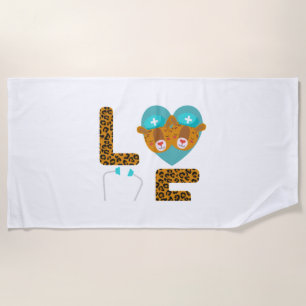 Toalla De Playa Love Nurse Life Cheetah 5