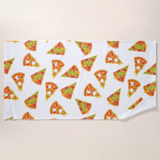 Toalla De Playa Love Pizza (Anverso)