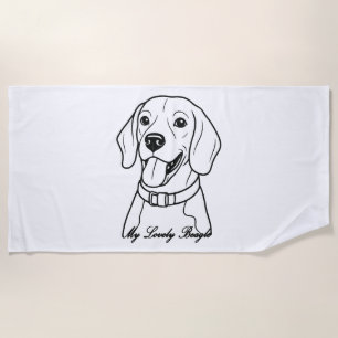 Toalla De Playa Lovely Beagle