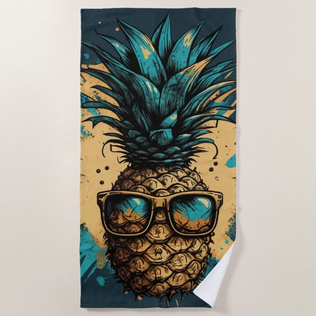Toalla De Playa Lovely pineapple (Anverso)