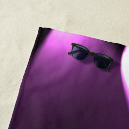 Toalla De Playa Luces de torsión púrpura