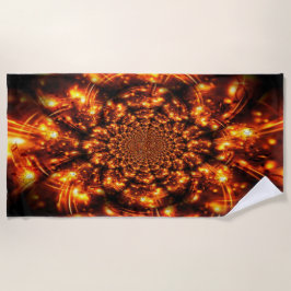 Toalla De Playa Luces esparcantes de oro