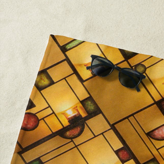 Toalla De Playa Luces personalizadas en el arte gráfico interno (In situ)