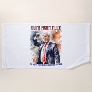 Toalla De Playa ¡Luchar! ¡Luchar! ¡Luchar! Leyenda de Trump