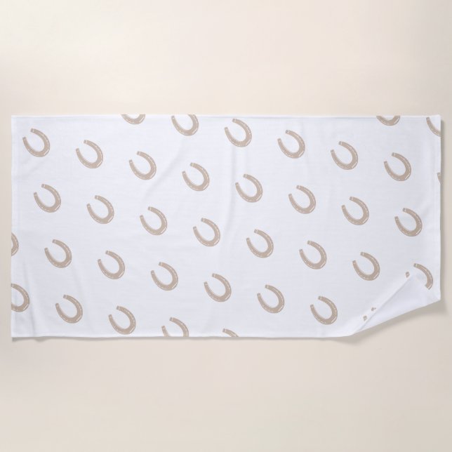 Toalla De Playa Lucky Horse Shoe (Anverso)