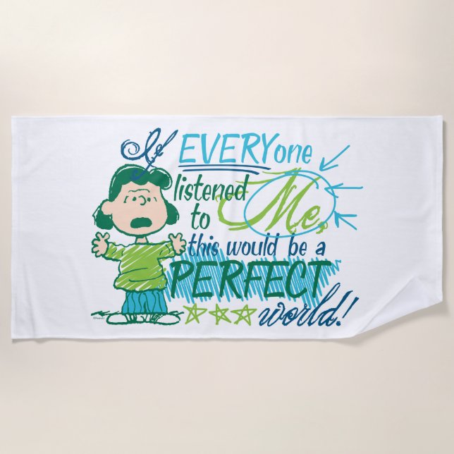 Toalla De Playa Lucy "Si Todos Me Escucharan..." (Anverso)