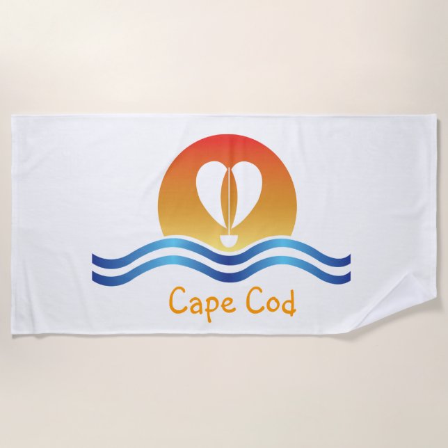 Toalla De Playa Luffers Sunset_Heart-Shaped Sail_Cape Cod (Anverso)