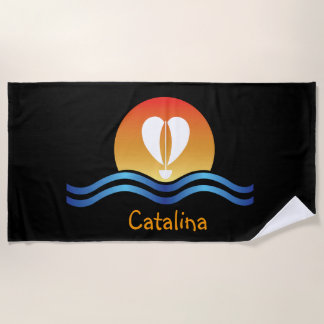 Toalla De Playa Luffers Sunset_Heart-Shaped Sail_Catalina