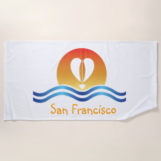 Toalla De Playa Luffers Sunset_Heart-Shaped Sail_San Francisco